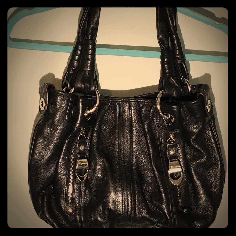 B. Makowski Leather Shoulder Bag